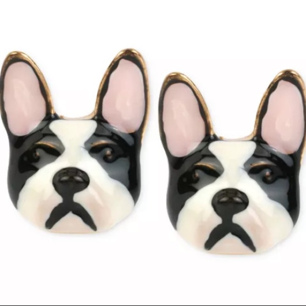 NWT Betsey Johnson Bull Dog studs